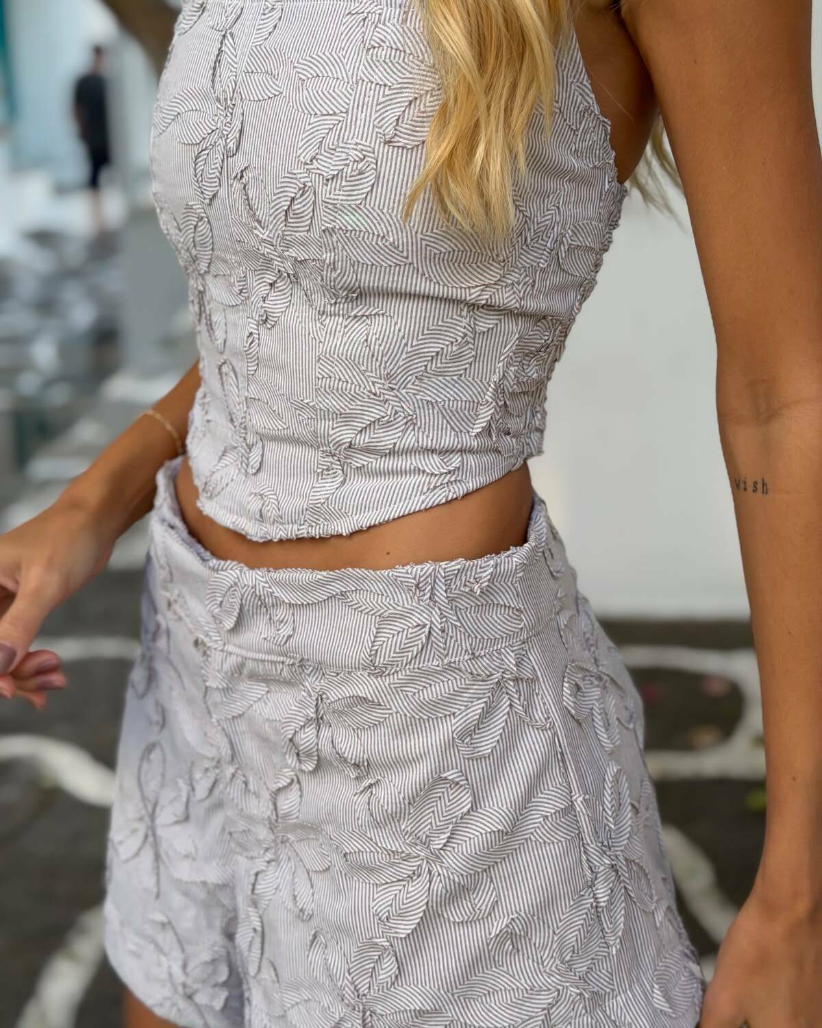 Positano Floral Set – Top & Shorts