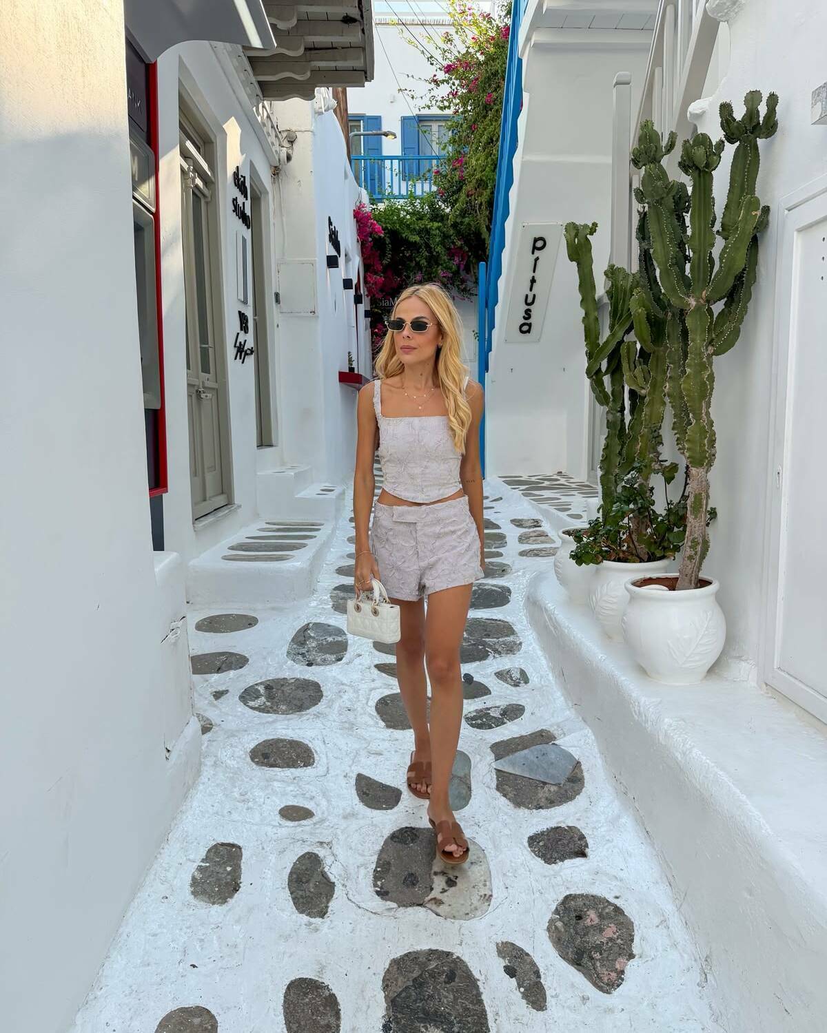 Positano Floral Set – Top & Shorts